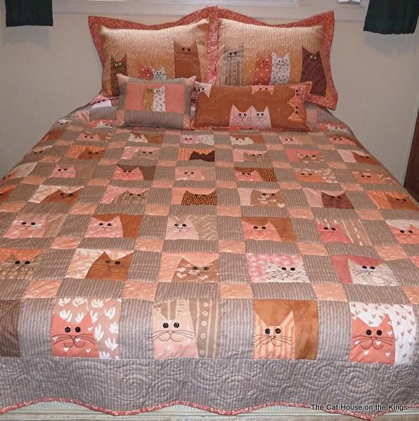 Purrs and Love Stellar Summer Quilt Set - Click to enlarge