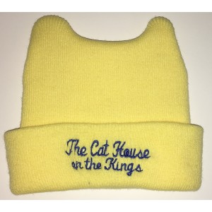 Yellow Baby Beanie with embroidery and ears