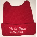 Red Baby Beanie with embroidery and ears